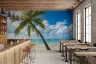 Sunny Tropical Beach Palm Tree Wall Mural 5