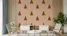 Blush Pink Geometric Triangle Pattern Wallpaper 7