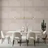 Blush Geometric Arch Pattern Wallpaper 7