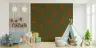 Earthy Terracotta Triangle Geometric Kids Wallpaper 8