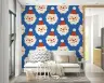 Jolly Santa Claus Faces Kids' Room Wallpaper 8