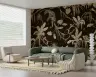 Elegant Tropical Monkey and Botanical Wallpaper 7