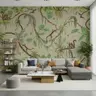 Playful Monkeys Tropical Jungle Vines Wall Mural 6