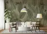 Vintage Tropical Foliage and Butterfly Wall Mural 6