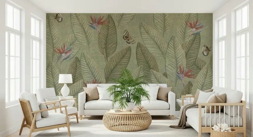 Jungle Life Faded Wall Mural