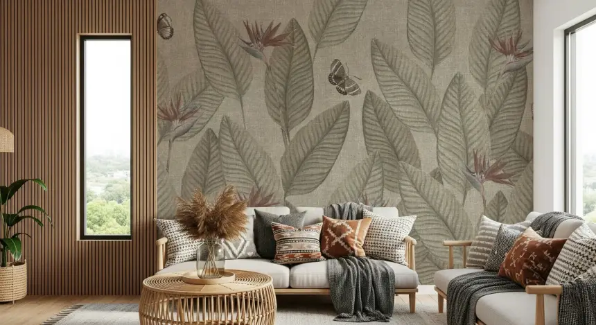 Jungle Life Muted Wall Mural