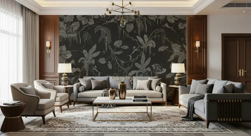 Jungle Nightfall Wall Mural