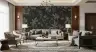 Monochrome Tropical Monkey Forest Wall Mural 7