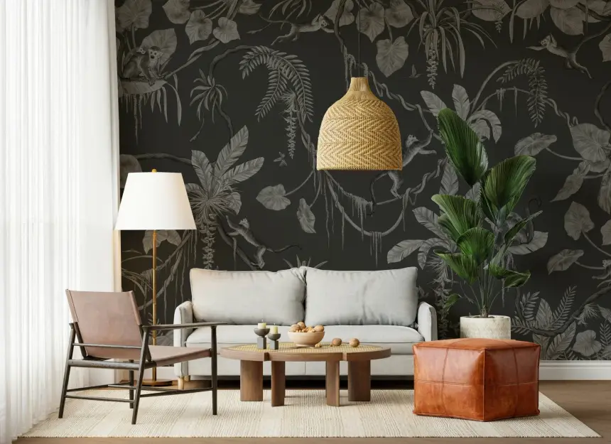 Jungle Nightfall Wall Mural