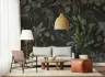 Monochrome Tropical Monkey Forest Wall Mural 6
