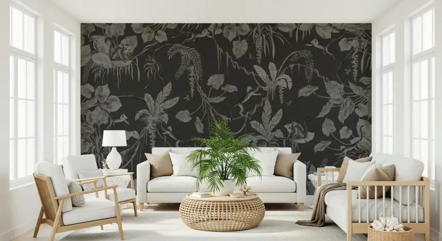 Jungle Nightfall Wall Mural