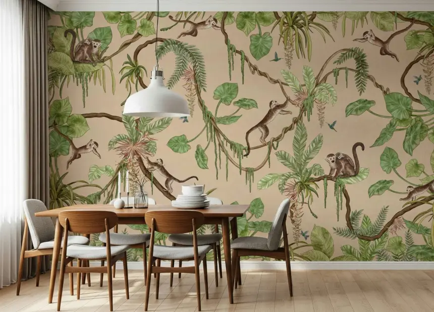 Jungle Playtime Wall Mural
