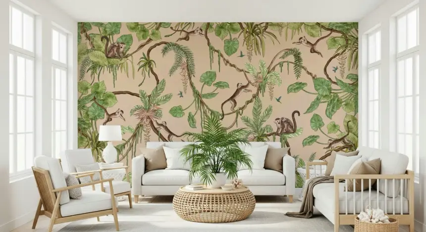 Jungle Playtime Wall Mural