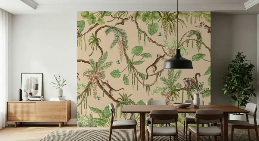 Jungle Playtime Wall Mural