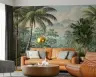 Tropical Jungle Mountain Vista Wall Mural 8