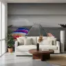 Coastal Pier and Vibrant Boats Wall Mural 6