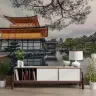 Serene Kyoto Golden Pavilion Landscape Wall Mural 8