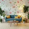 Whimsical Watercolor Floral Ladybug Wall Mural 8