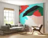 Vibrant Abstract Brushstroke Wall Mural 8