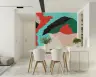 Vibrant Abstract Brushstroke Wall Mural 6