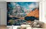 Autumn Mountain Lake Reflection Wall Mural 8