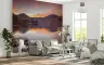 Dramatic Mountain Lake Sunset Wall Mural 7