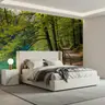 Lush Green Forest Path Lakeside Wall Mural 8