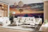 Lavender Field Sunset Scenic Wall Mural 8