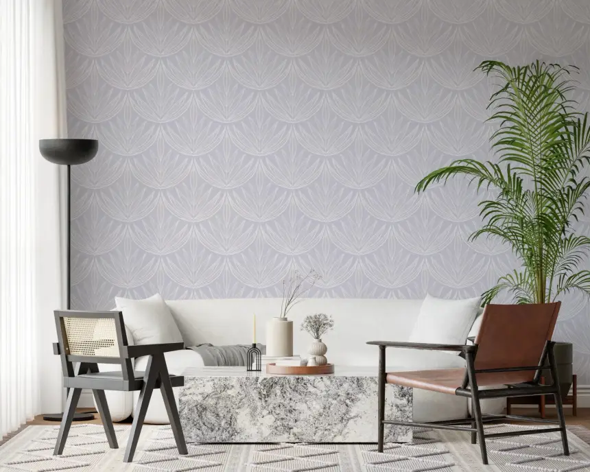 Lavender Lines Wallpaper