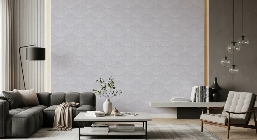 Lavender Lines Wallpaper