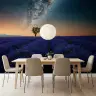 Starry Night Lavender Field Scenic Wall Mural 6