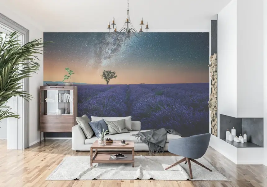 Lavender Night Wall Mural