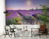 Sunrise Lavender Field Bicycle Wall Mural 7