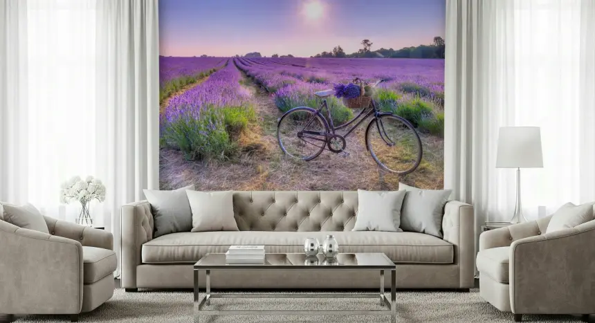 Lavender Ride Wall Mural