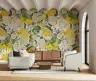 Vibrant Lemon Blossom Botanical Wall Mural 8