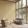 Cheerful Yellow and Cream Vertical Stripes Wallpaper 7