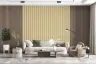 Cheerful Yellow and Cream Vertical Stripes Wallpaper 8