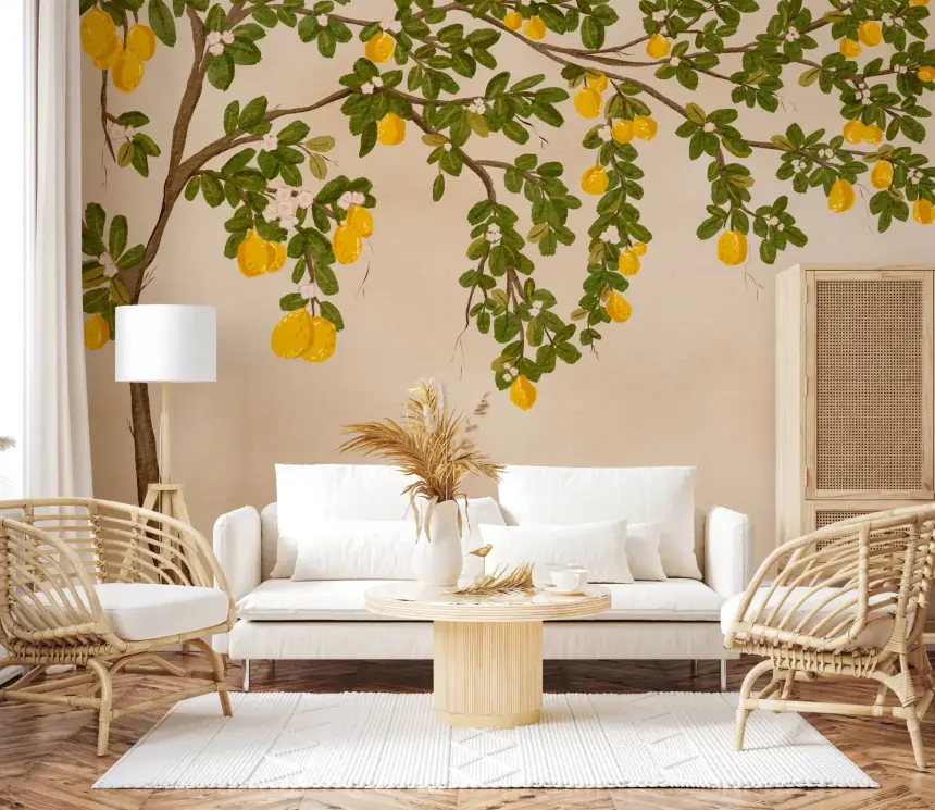 Lemon Grove Bloom Wall Mural