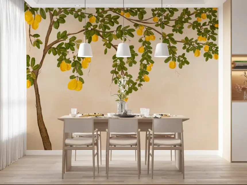 Lemon Grove Bloom Wall Mural
