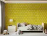 Vibrant Lime Geometric Rhombus Wallpaper 8