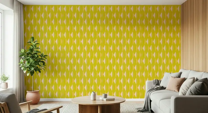Lemon Rhombus Wallpaper