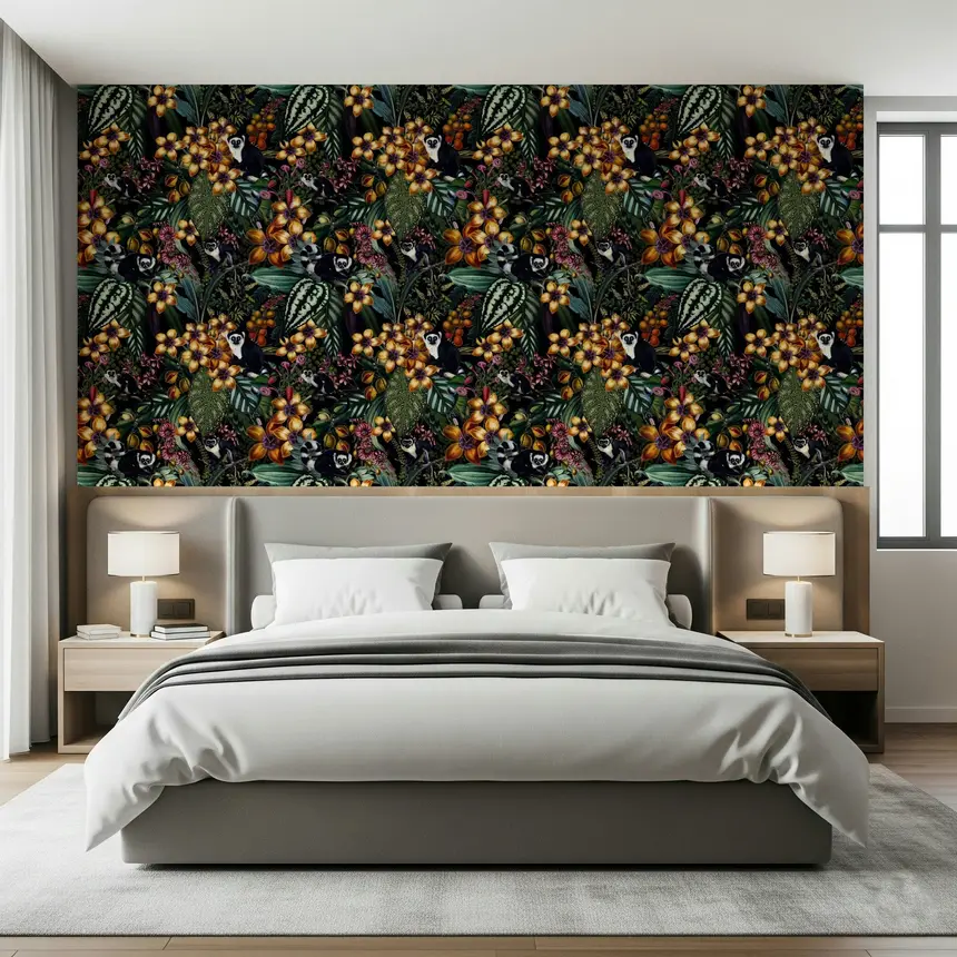 Lemur's Secret Garden Wallpaper