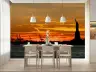 Statue of Liberty Sunset Cityscape Wall Mural 8