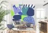 Vibrant Abstract Colour Block Wall Mural 7