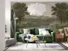 Vintage Forest River Scenic Wall Mural 8