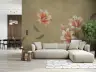Watercolor Lily Blossom Wall Mural 6