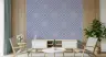 Contemporary Lavender Blue Geometric Rhombus Wallpaper 7
