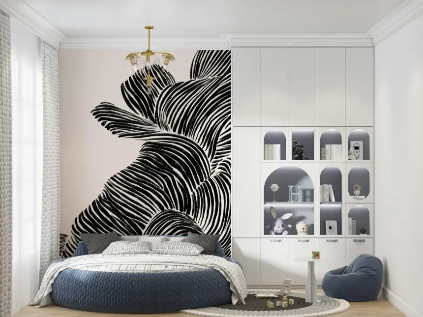 Linear Wall Mural