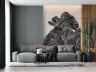 Contemporary Abstract Wavy Pattern Wall Mural 6