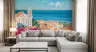Vibrant Coastal Townscape Wall Mural 8